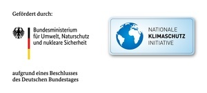 Logo Nationale Klimaschutz Initiative, gefrdert durch das Bundesministerium fr Umwelt, Naturschutz und nukleare Sicherheit aufgrund eines Beschlusses des Deutschen Bundestages
