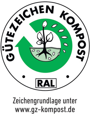 RAL-Gtezeichen Kompost mit Internetadresse www.gz-kompost.de