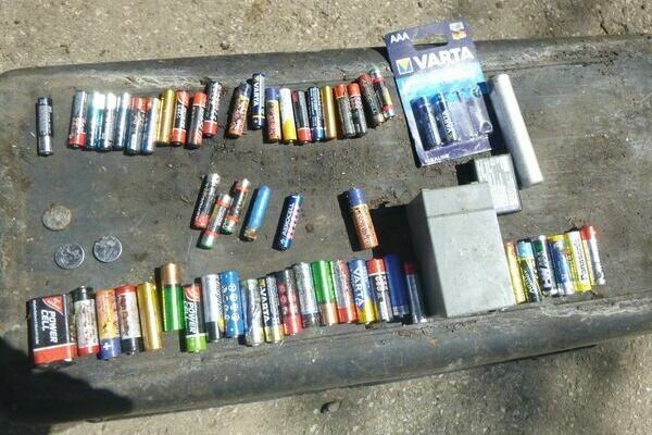 Abb. 13: Aussortierte Batterien aus der zweiten Sortierkampagne