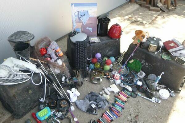 Abb. 15: Aus allen Abfallstichproben ausssortierte Elektrokleinger�te aus der zweiten Kampagne