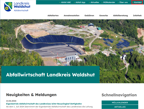 Abfallwirtschaft Landkreis Waldshut Kontakt Abfallwirtschaft Landkreis Waldshut Kontakt