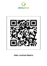 QR-Code f�r den Download der Abfall App im App- oder Google-Play-Store